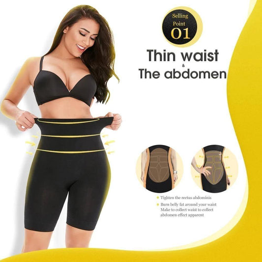 4-in-1 Shaper - Quick Slim Shape Wear Tummy, Back, Thighs, Hips - Black/Efffective Seamless Tummy Tucker (Assorted Colour)